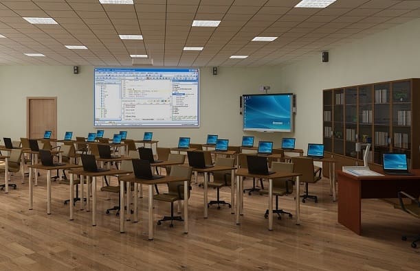 Оснащение учебного класса световым оборудованием